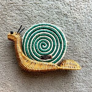 Kate Spade Wicker Snail Clutch Bag